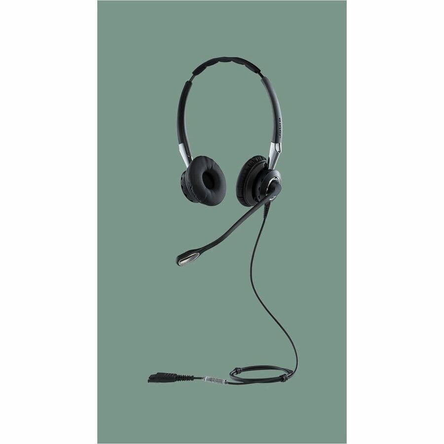 Jabra BIZ 2400 II DUO wired binaural headset with Quick Disconnect and wideband audio