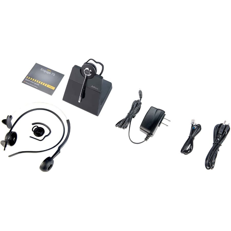 Jabra Business Engage 75 Convertible wireless mono headset with base and earhook