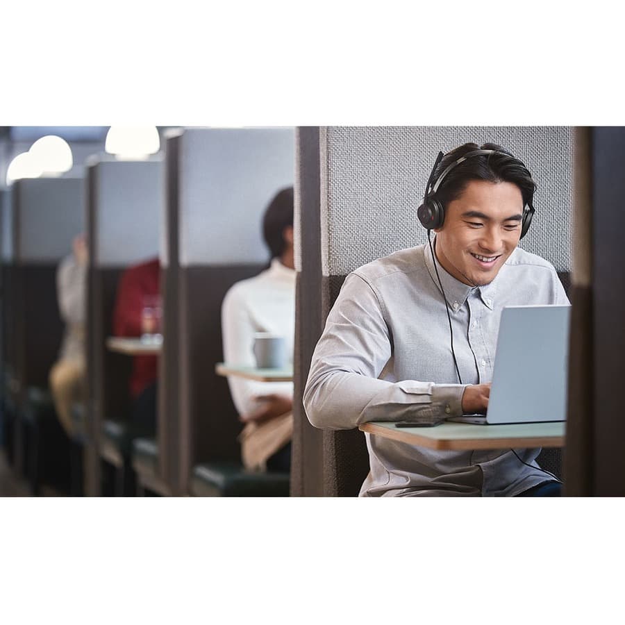 Jabra Evolve2 30 USB-C MS stereo wired headset with boom microphone