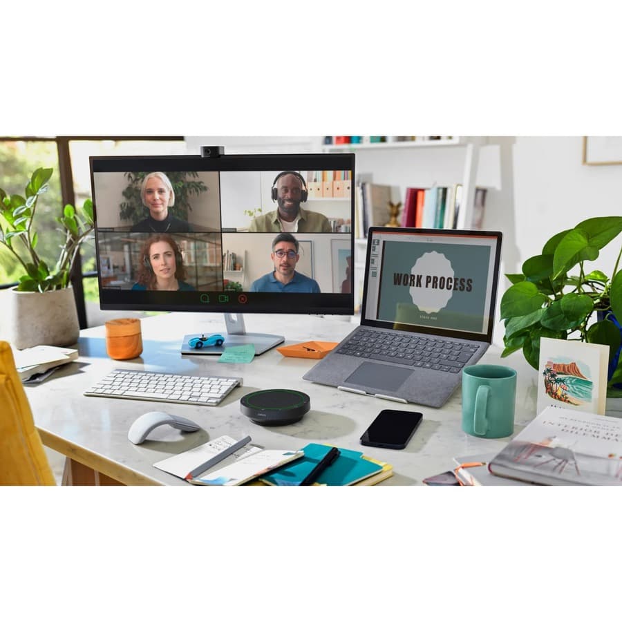 Jabra Speak2 55 UC dark grey business speakerphone for hybrid meetings