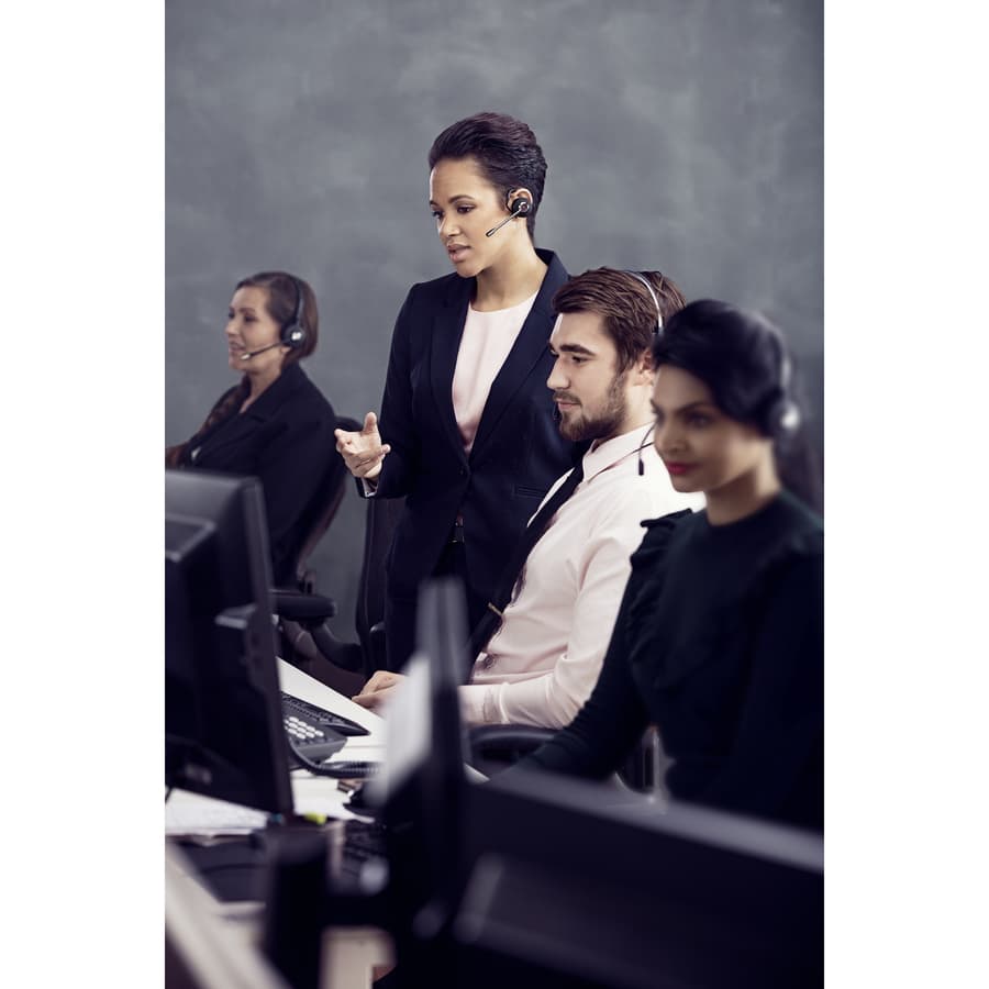 Jabra Business Engage 75 Convertible wireless mono headset with base and earhook