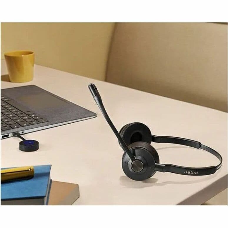 Jabra Engage SE stereo wireless UC headset with boom microphone for business calling