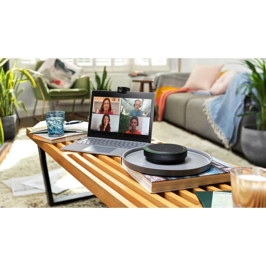 Jabra Speak2 75 MS Teams dark grey desktop speakerphone with Bluetooth and USB connectivity