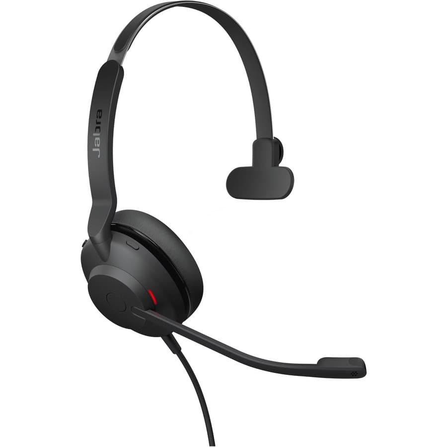 Jabra Evolve2 30 USB-C UC mono wired headset with boom microphone