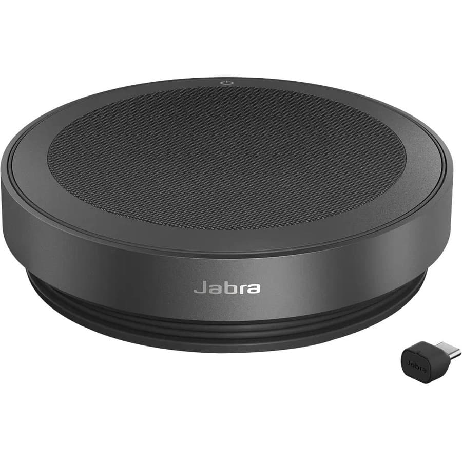 Jabra Speak2 75 MS Teams dark grey desktop speakerphone with Bluetooth and USB connectivity