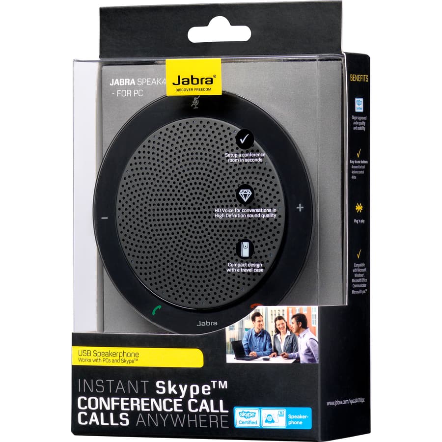 Jabra Speak 410 UC USB desktop speakerphone for PC in black