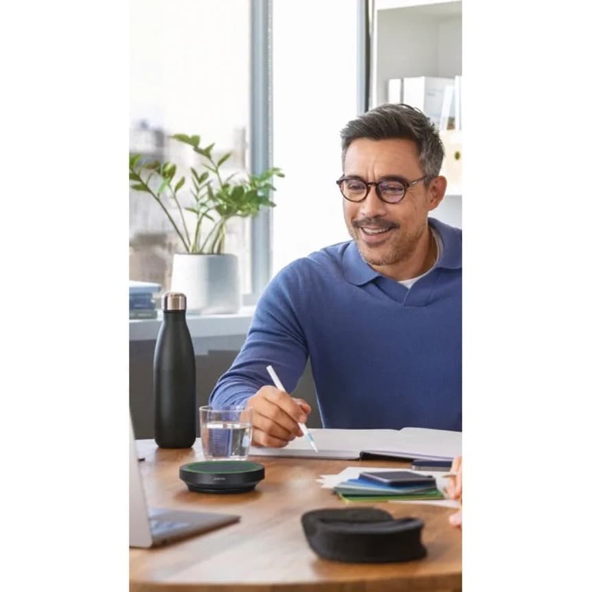 Jabra Speak2 55 UC dark grey business speakerphone for hybrid meetings