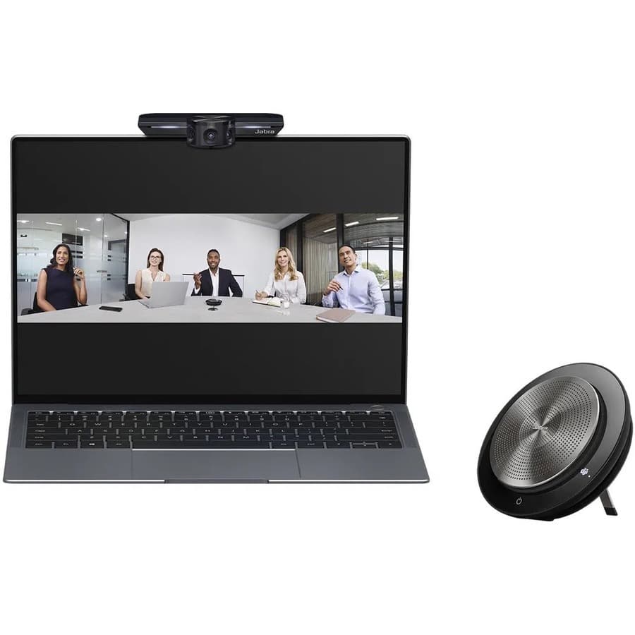 Jabra PanaCast Meet Anywhere kit with PanaCast+, Speak 750UC, 1 m cable, and carry case