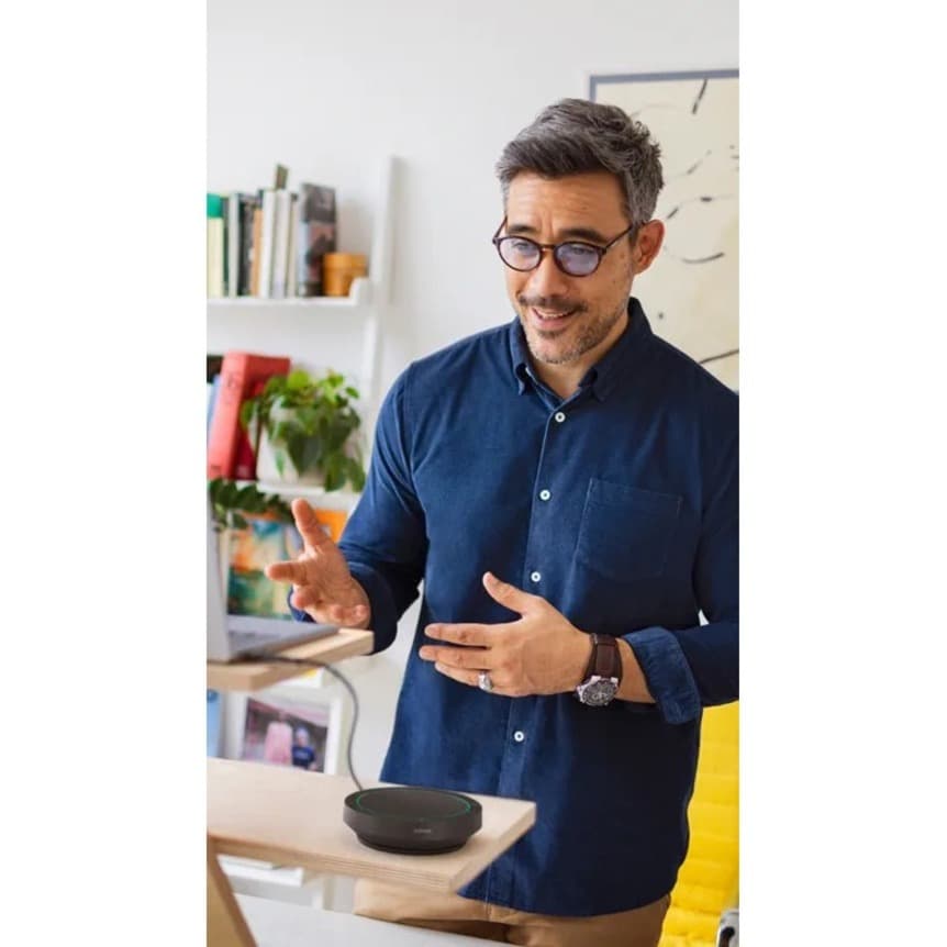 Jabra Speak2 55 UC dark grey business speakerphone for hybrid meetings