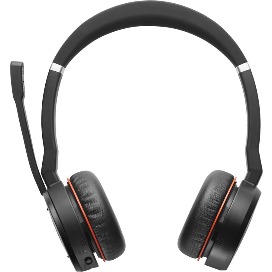 Jabra Evolve 75 SE Link380A UC stereo wireless headset with boom microphone and USB adapter