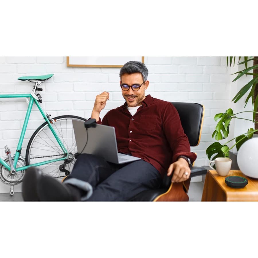 Jabra Speak2 55 UC dark grey business speakerphone for hybrid meetings