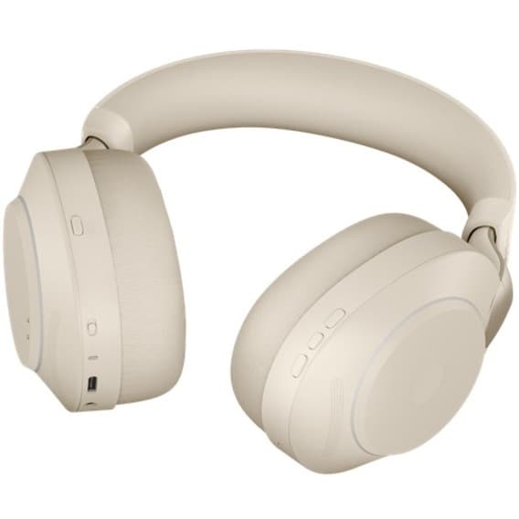 Jabra Evolve2 85 Link380A MS stereo beige wireless headset with over-the-head binaural design