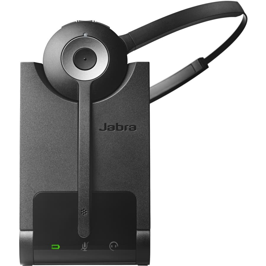 Jabra Pro 920 wireless DECT monaural headset for deskphone use in black