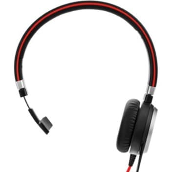Jabra Evolve 40 MS Mono wired USB headset with single-ear on-ear design for Microsoft Skype for Business
