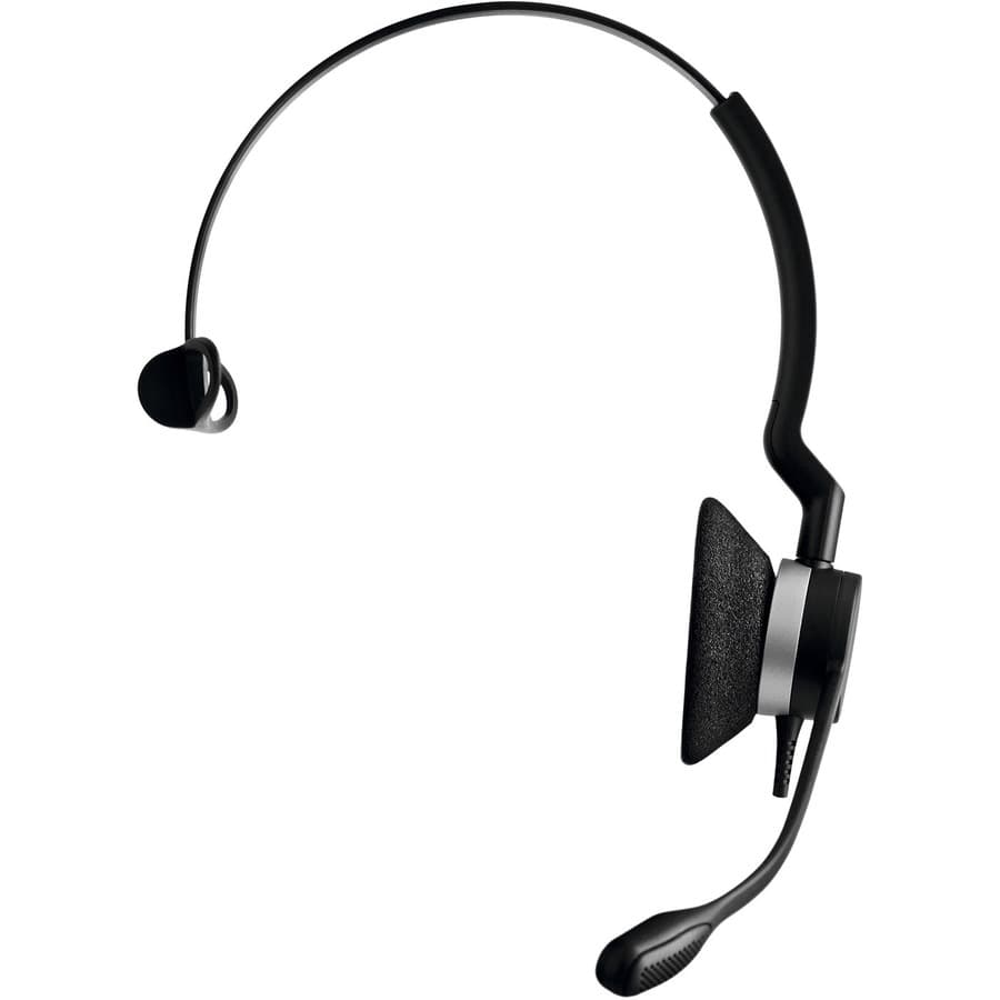 Jabra Biz 2300 mono wired headset with noise-canceling microphone and quick-disconnect connector