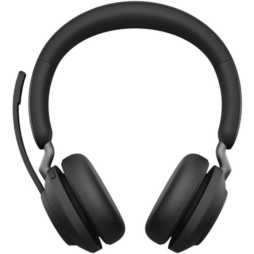 Jabra Evolve2 65 Link380c MS stereo wireless headset in black with over-the-head binaural design