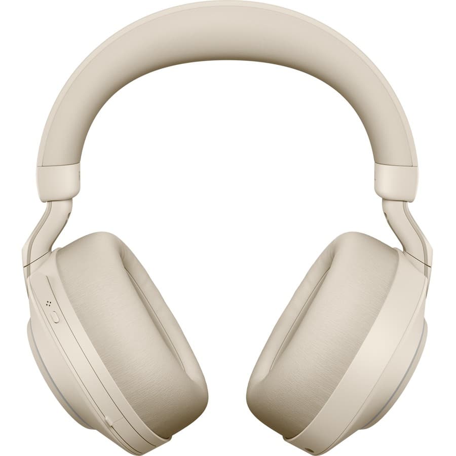 Jabra Evolve2 85 Link380A MS stereo beige wireless headset with over-the-head binaural design