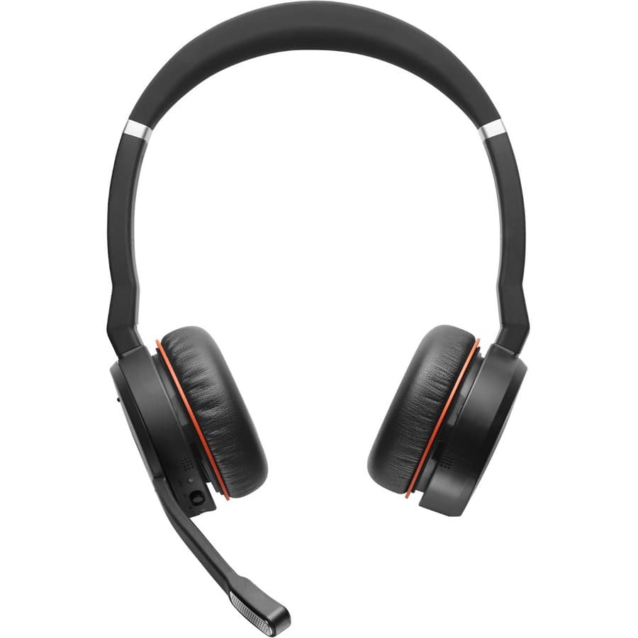 Jabra Evolve 75 SE wireless stereo headset with Link 380A USB-A adapter for Microsoft Teams