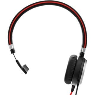Jabra Evolve 40 MS Mono wired USB headset with single-ear on-ear design for Microsoft Skype for Business