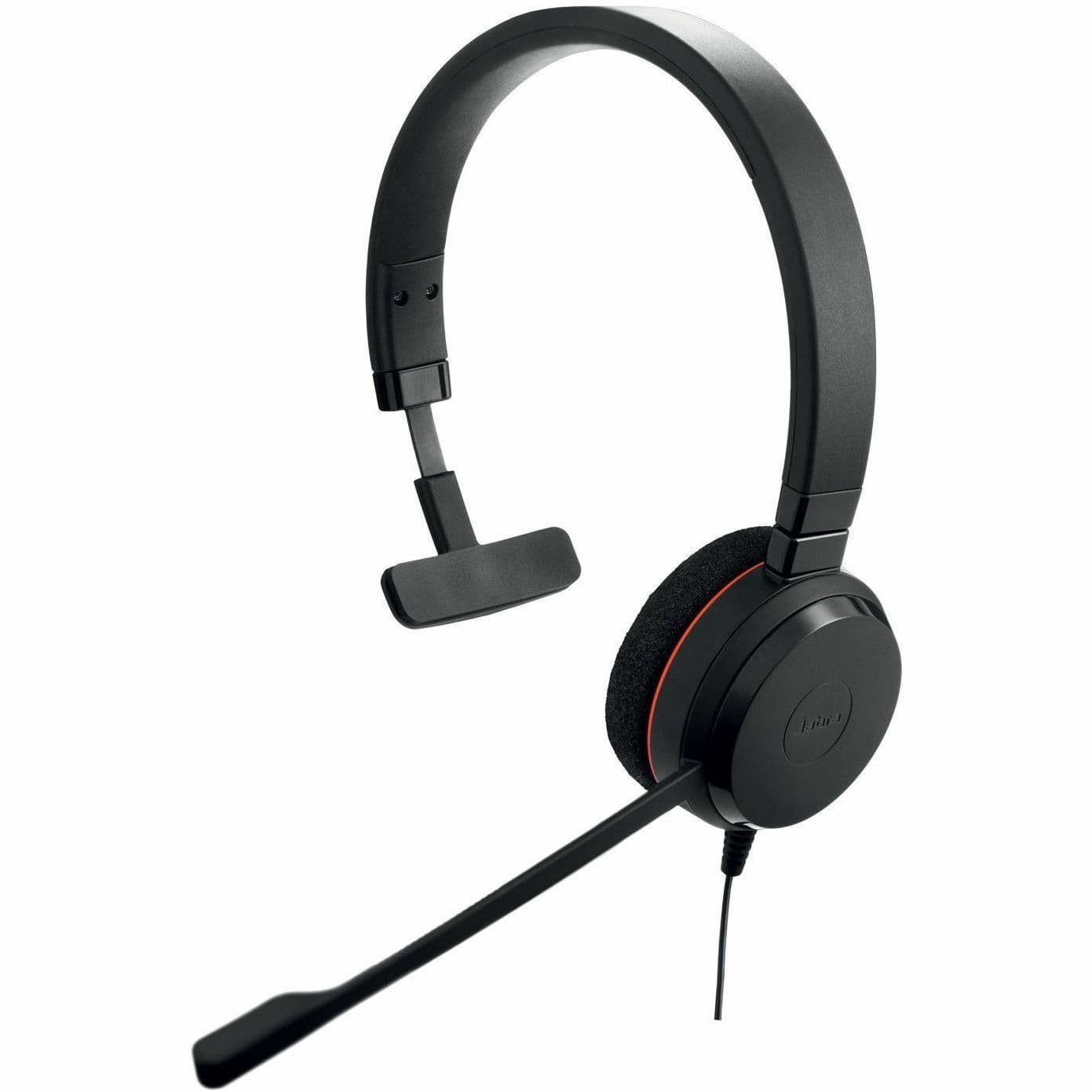 Jabra Evolve 20 MS Mono wired USB headset with mono on-ear design and boom microphone