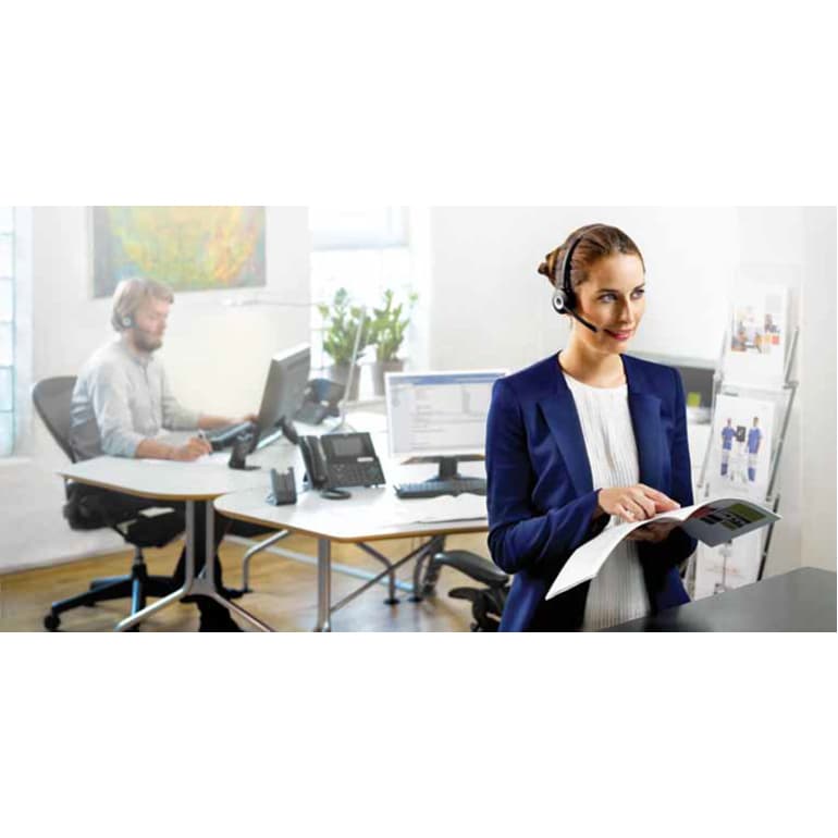 Jabra Pro 920 wireless DECT monaural headset for deskphone use in black