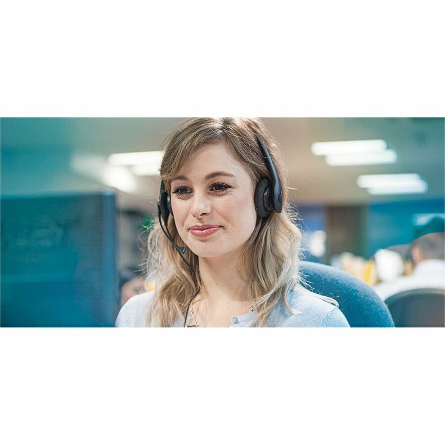 Jabra Biz 1500 Duo USB wired dual-ear headset with noise-canceling microphone