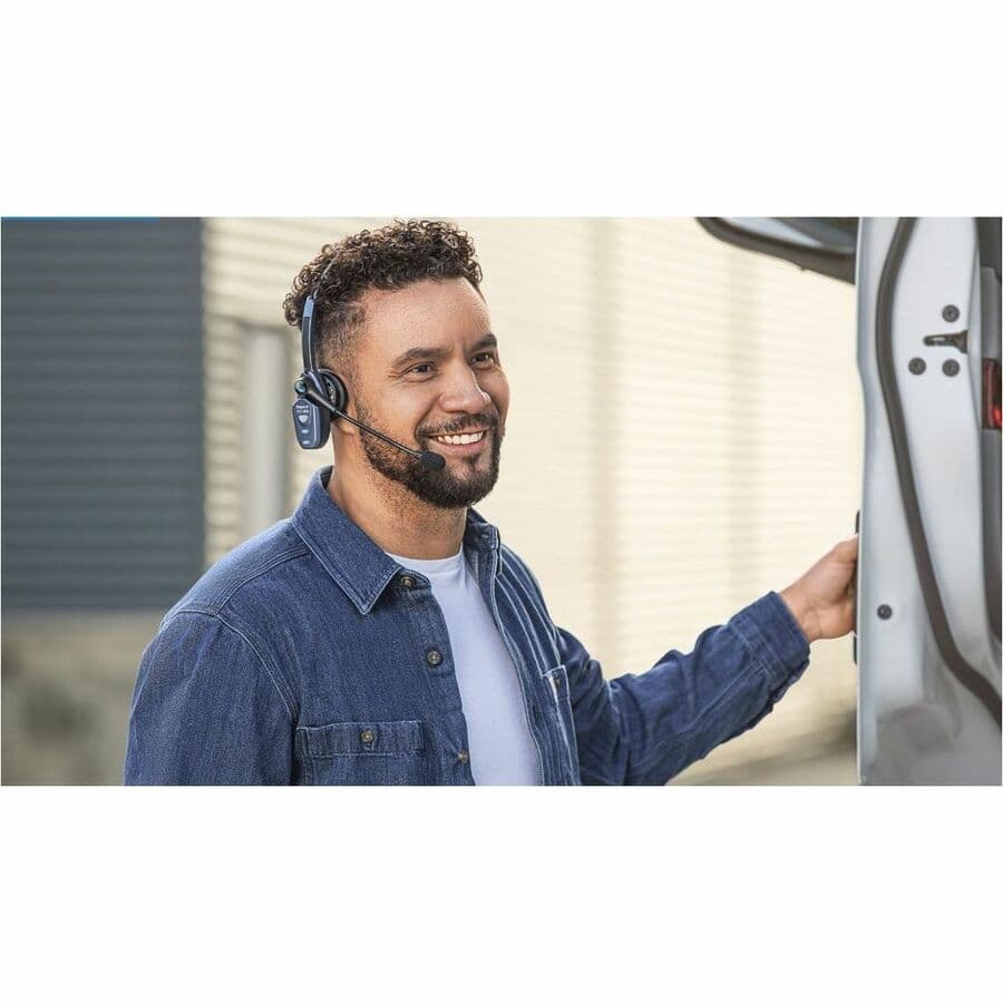 BlueParrott B250-XTS SE black wireless headset with boom microphone and USB-C charging