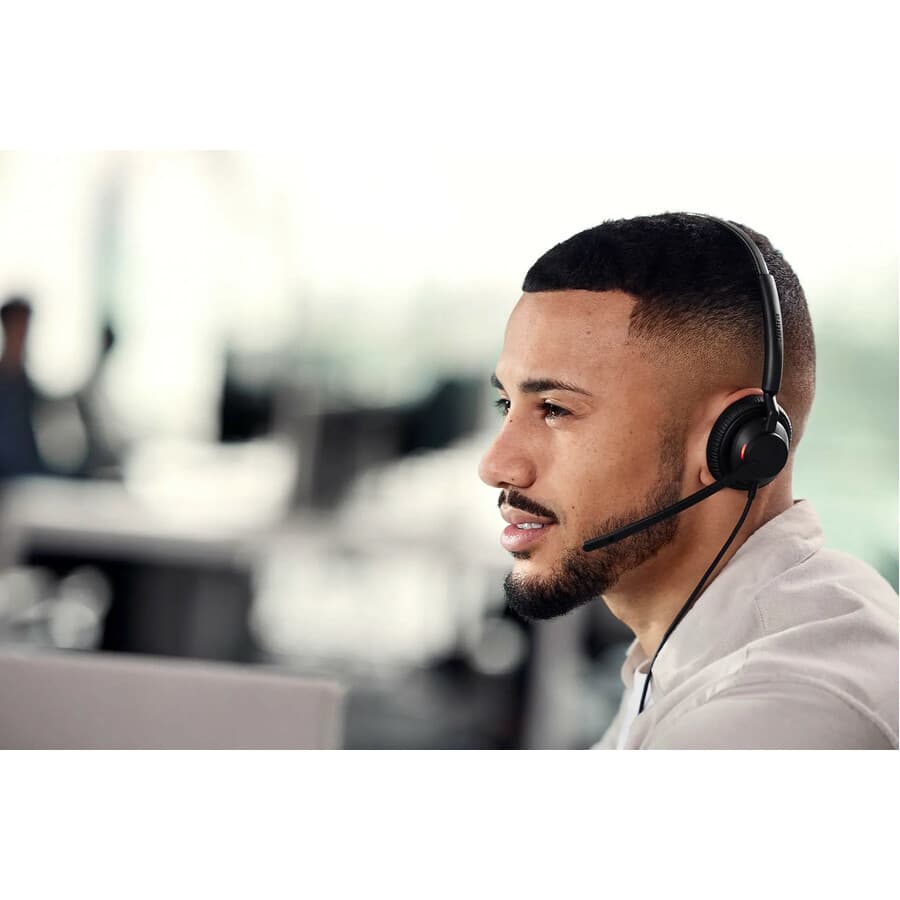 Jabra Engage 40 Inline Link stereo USB-C wired UC headset with inline controls