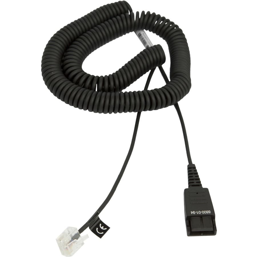 Coiled Mod Qd Cord with Rj 45