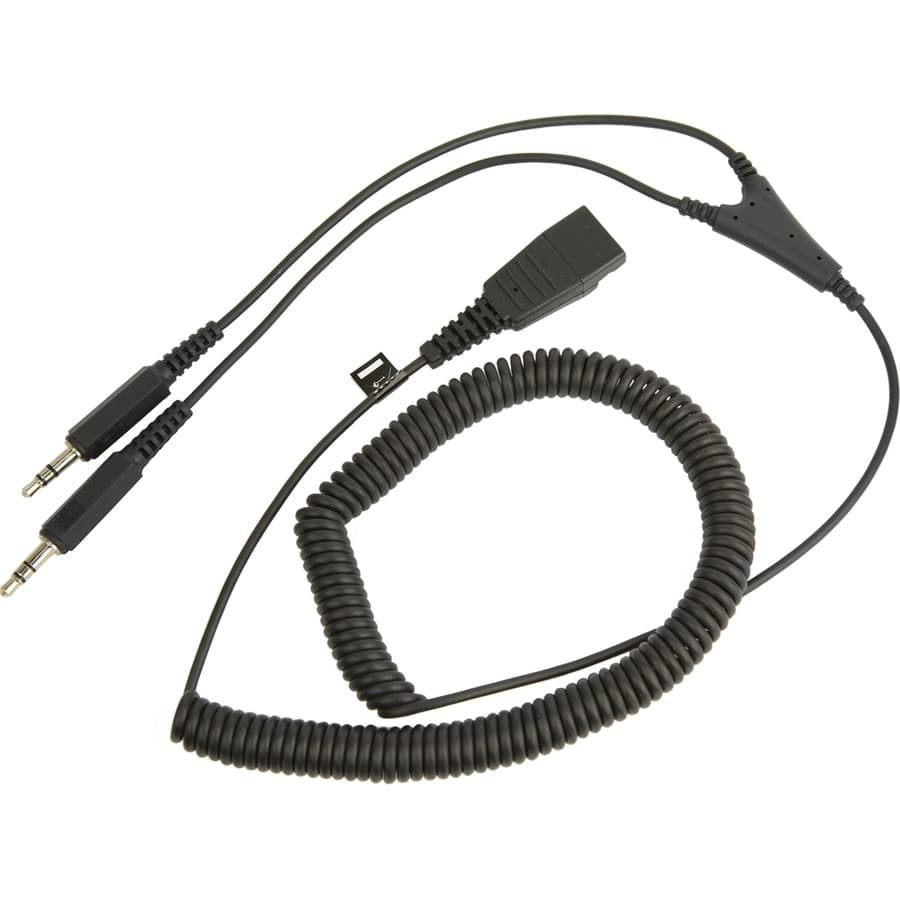 Pc Cord - Qd to 2x3.5mm