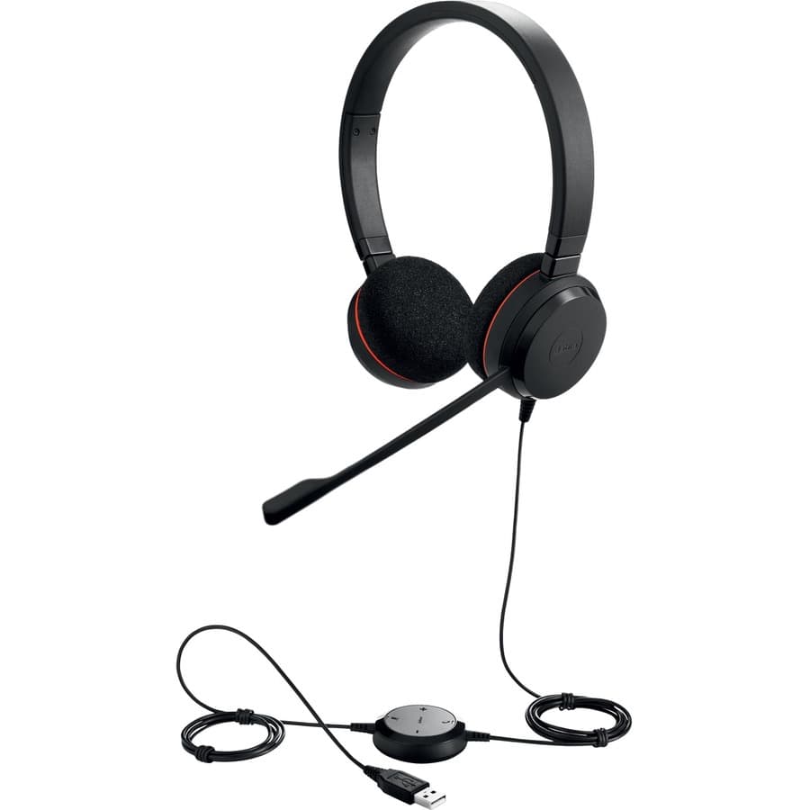 Jabra Evolve 20 MS Stereo 4999-823-109 Wired Headset | UC, USB