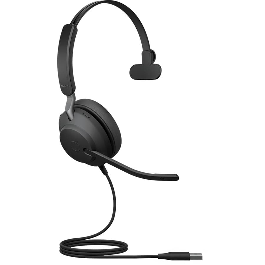 Jabra Evolve2 40 USB-A MS Mono Headset | Wired UC, Mono