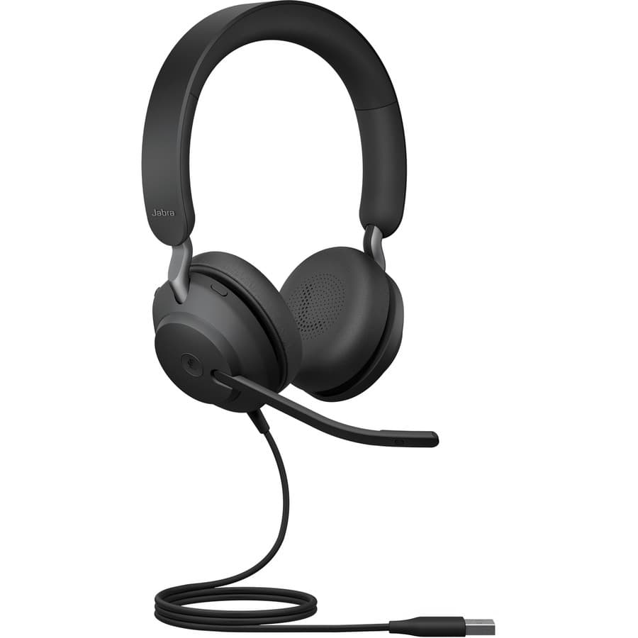 Jabra Evolve2 40 USB-A MS Stereo Headset | Wired UC, Stereo