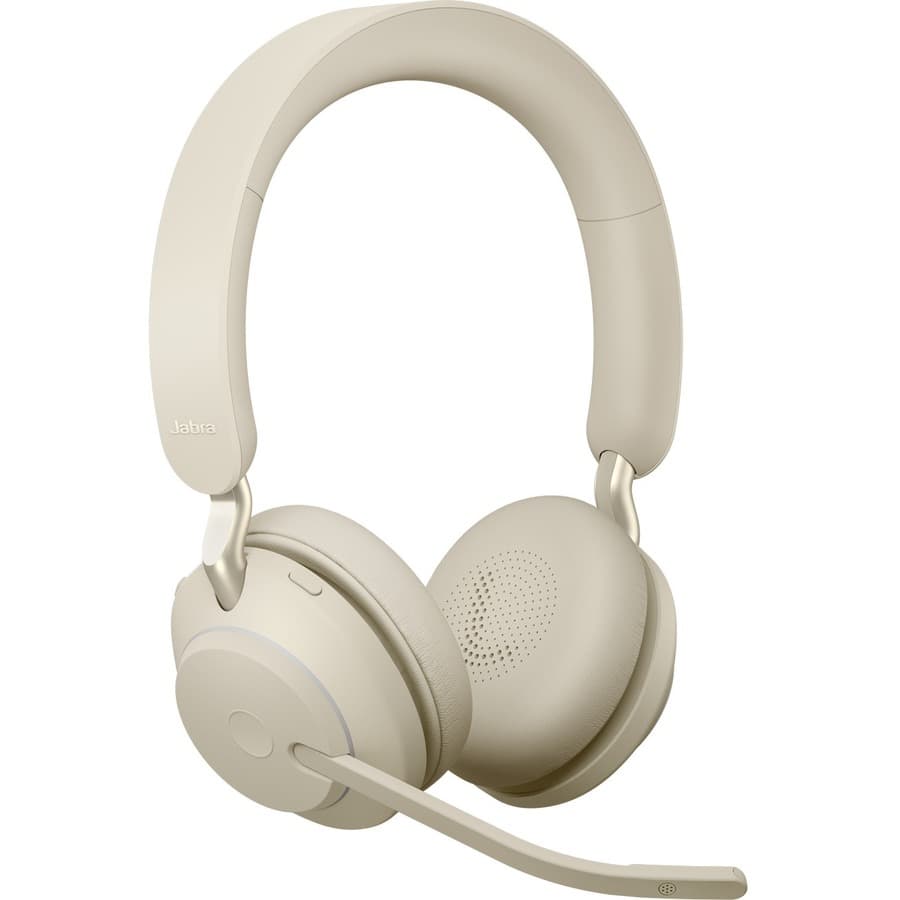 Jabra Evolve2 65 Link380A UC Stereo Beige | Bluetooth Wireless Headset