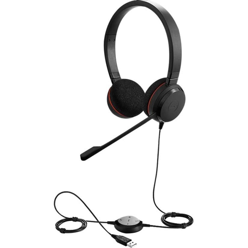 Jabra Evolve 20 Stereo UC USB-C Wired Headset | UC, Stereo