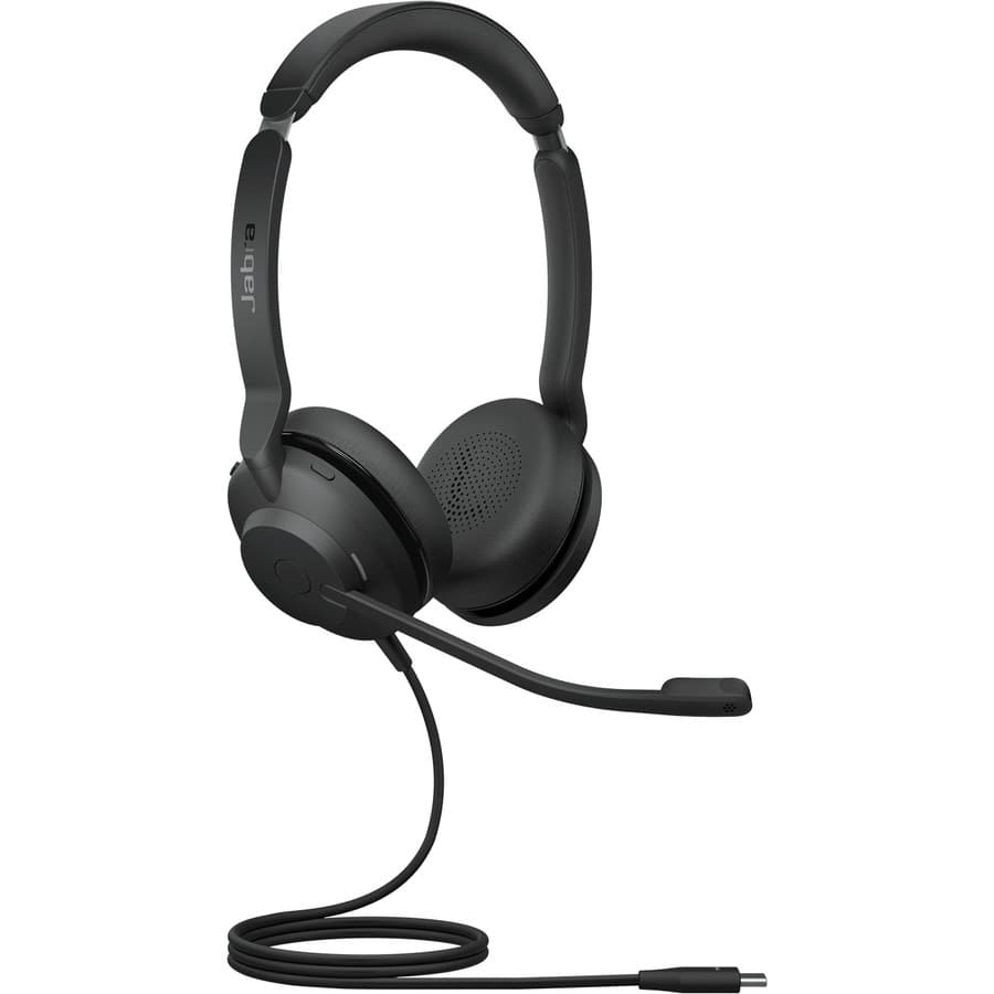 Jabra Evolve2 30 USB-C UC Stereo Headset | Wired, Binaural, On-Ear