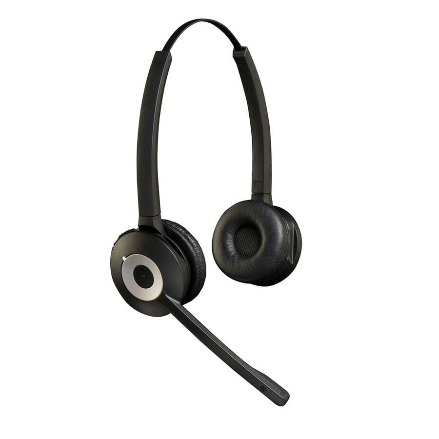 Jabra PRO 920/930 Duo wireless headset with over-the-head binaural design and boom microphone
