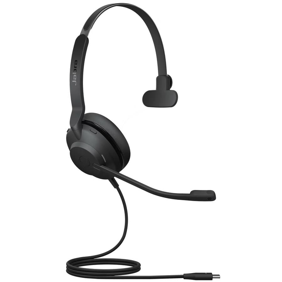 Jabra Evolve2 30 USB-C UC mono wired headset with boom microphone
