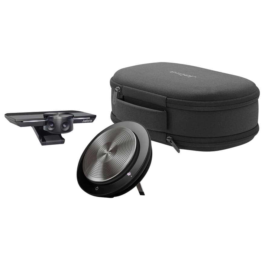 Jabra PanaCast Meet Anywhere kit with PanaCast+, Speak 750MS, 1 m cable, and carry case