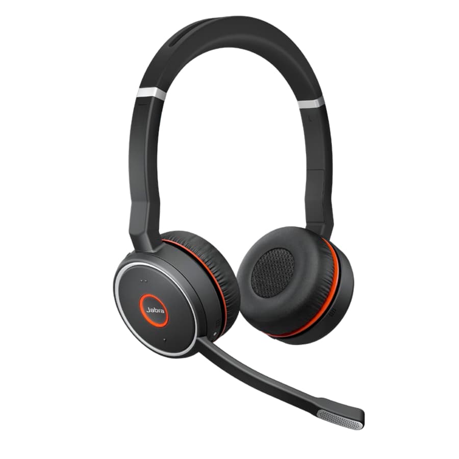 Jabra Evolve 75 SE Link380A UC Stereo SME wireless stereo headset with boom microphone