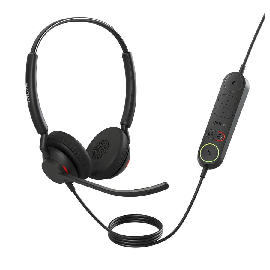 Jabra Engage 40 Inline Link stereo USB-C wired UC headset with inline controls