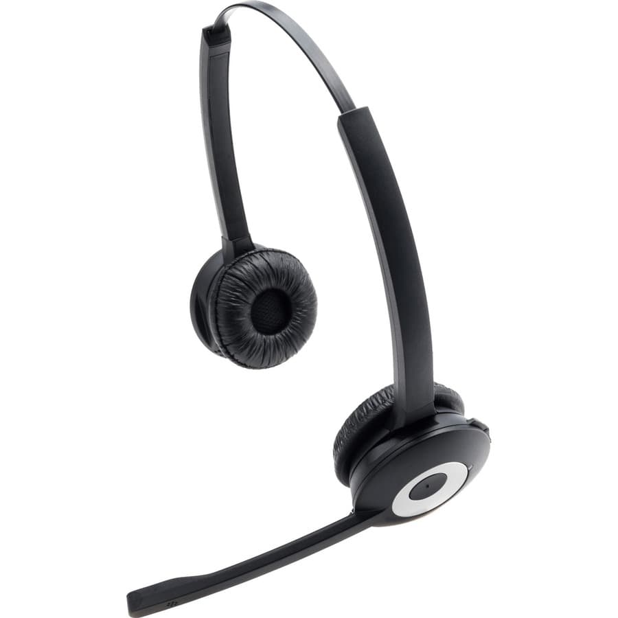 Jabra PRO 920/930 Duo wireless headset with over-the-head binaural design and boom microphone