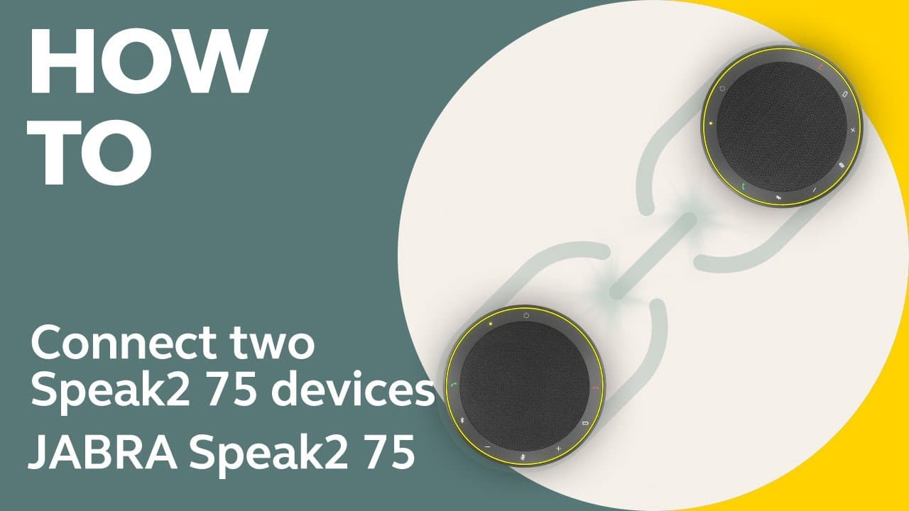 Jabra Speak2 75: How to connect two Speak2 75 devices with the new linking feature | Jabra Support