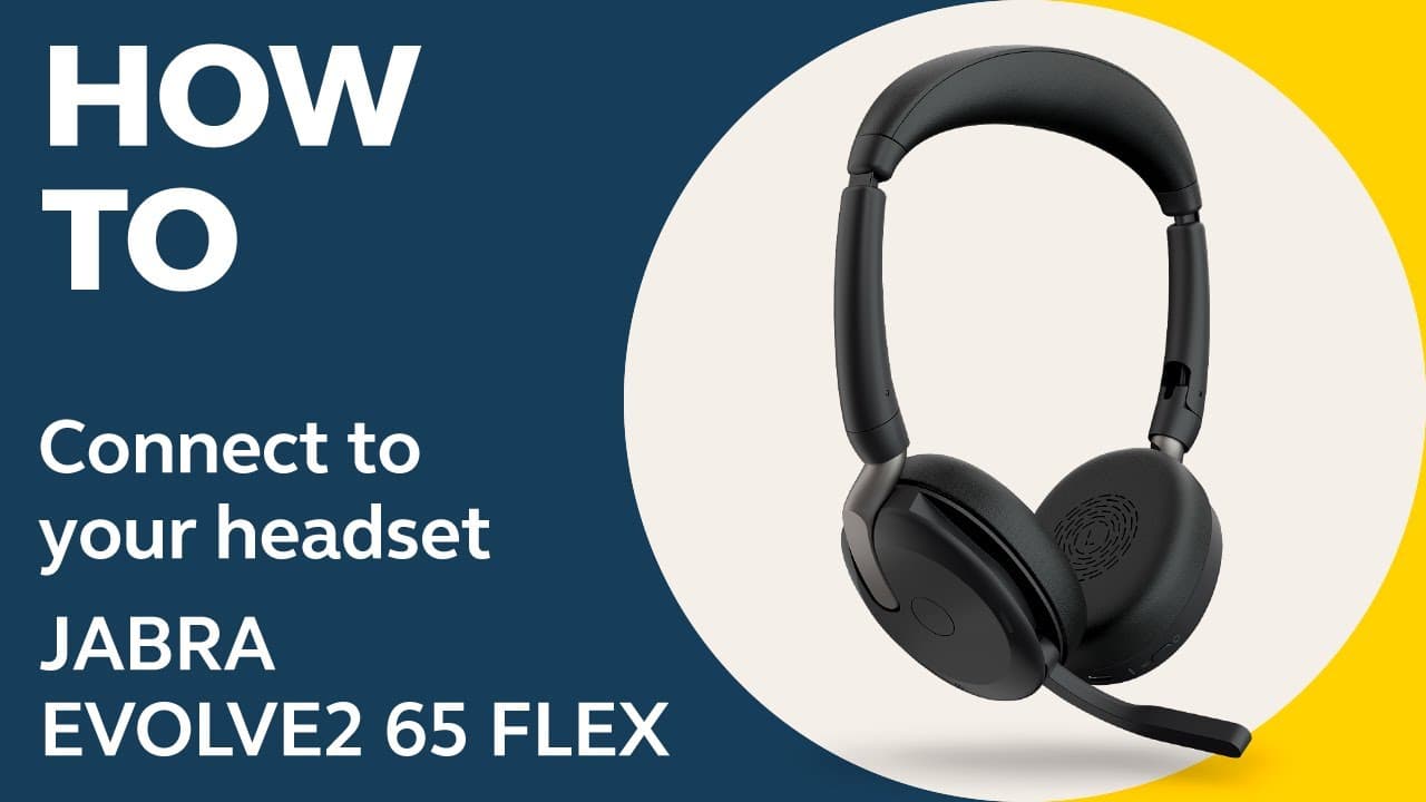 Jabra Evolve2 65 Flex: How to connect to your headset | Jabra Support