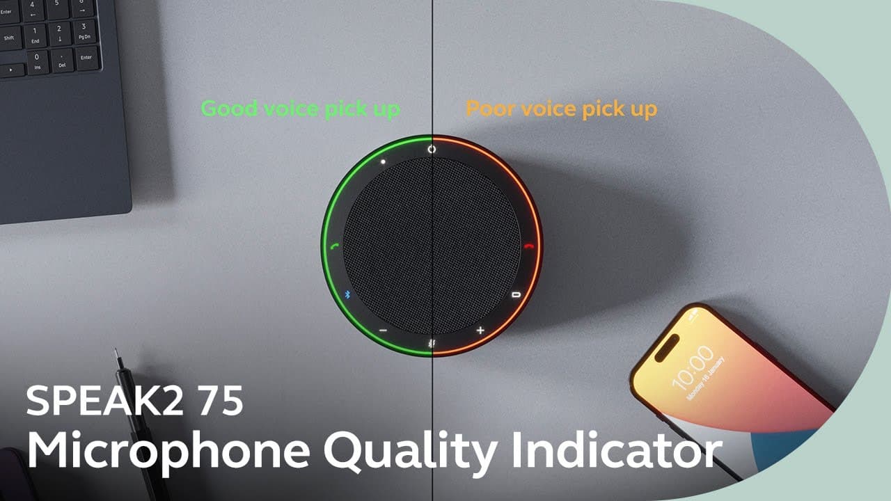 Jabra Speak2 75 Microphone Quality Indicator