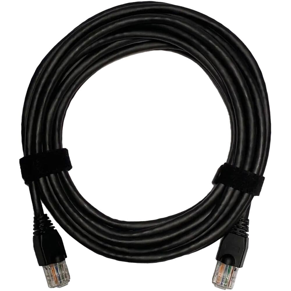 15 ft Cat.6a RJ45 patch cable with booted ends, clear and red jacket, 26 AWG stranded construction