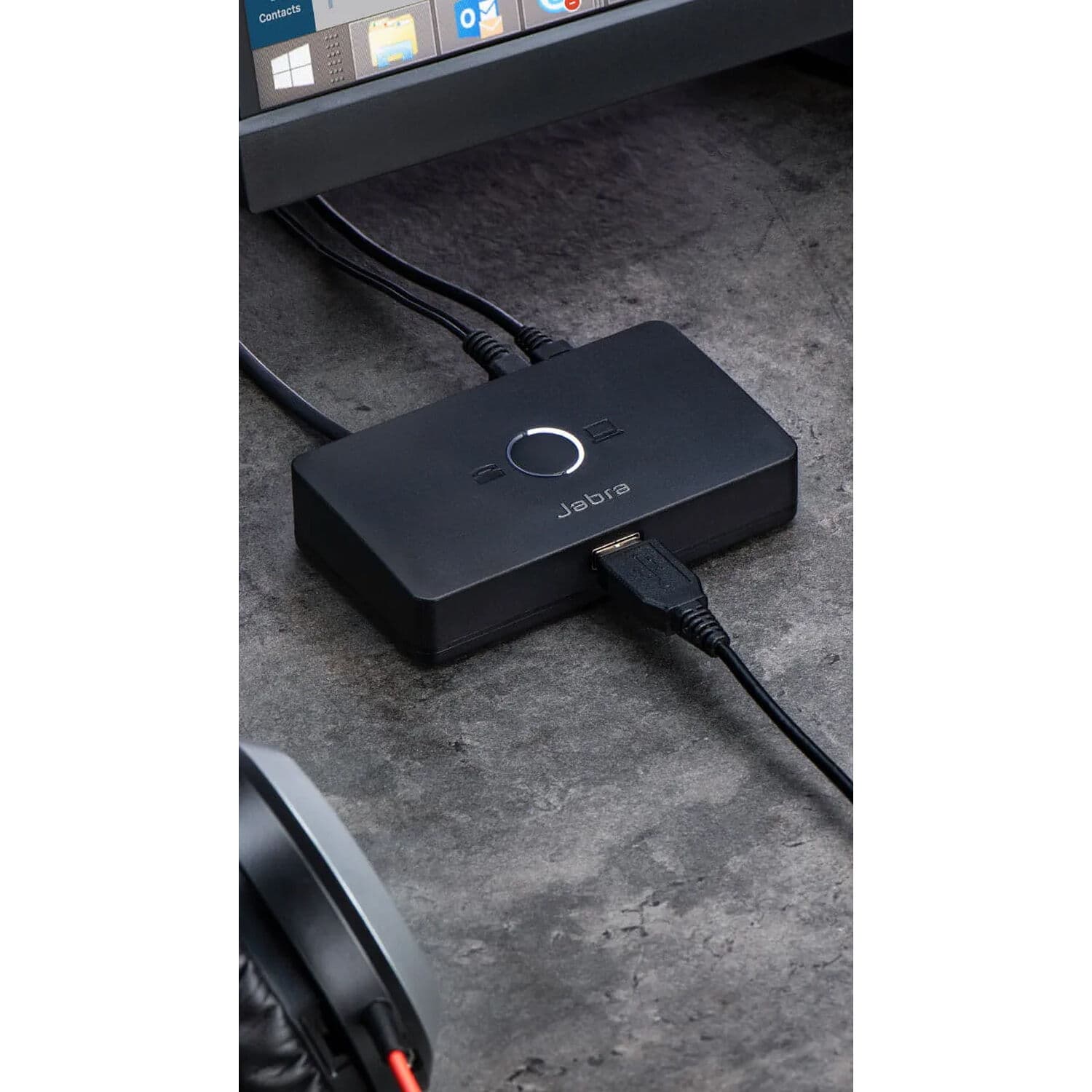 Jabra Link 950 USB-A headset accessory for desk phone and softphone connectivity
