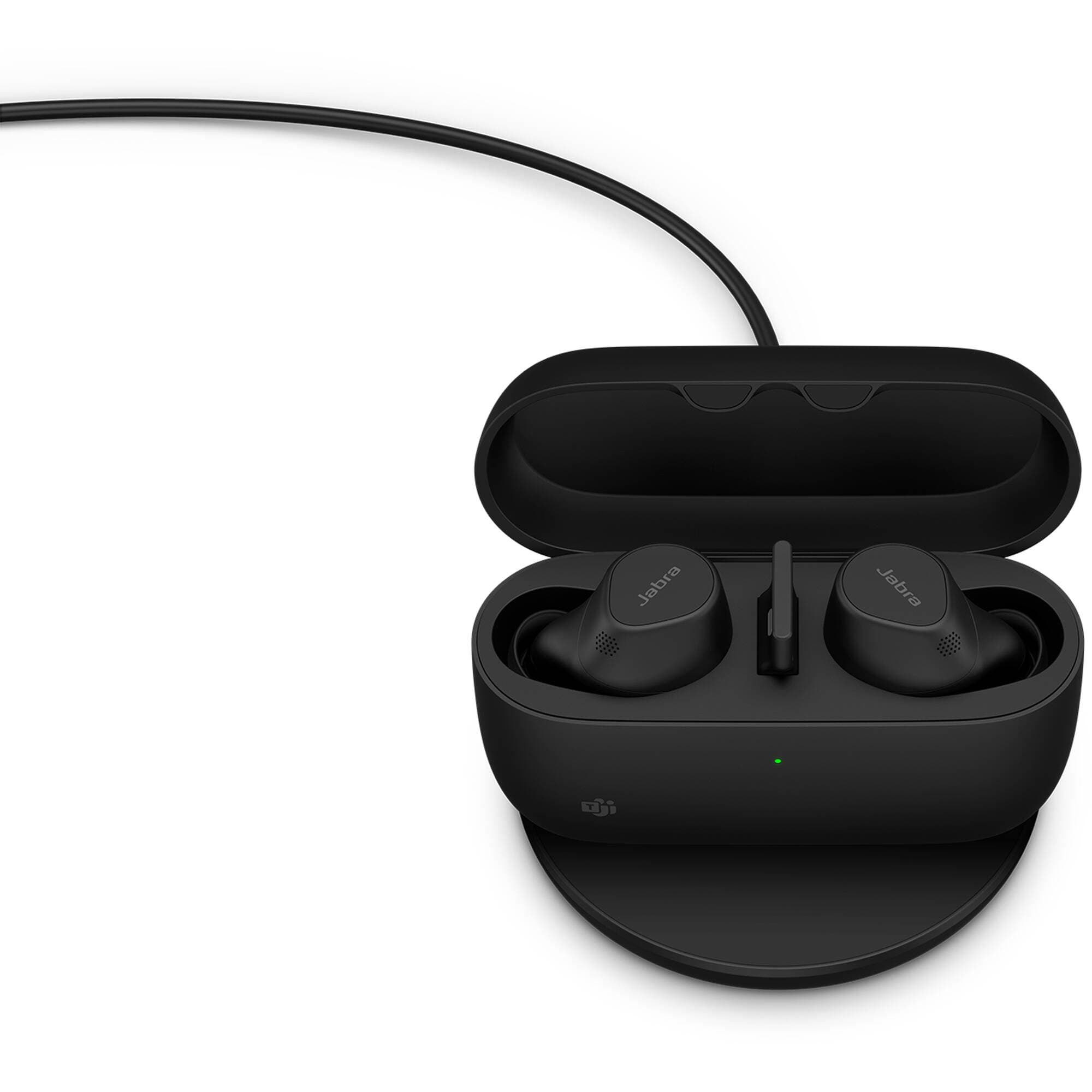 Jabra Evolve2 Buds USB-A UC wireless earbuds with charging pad