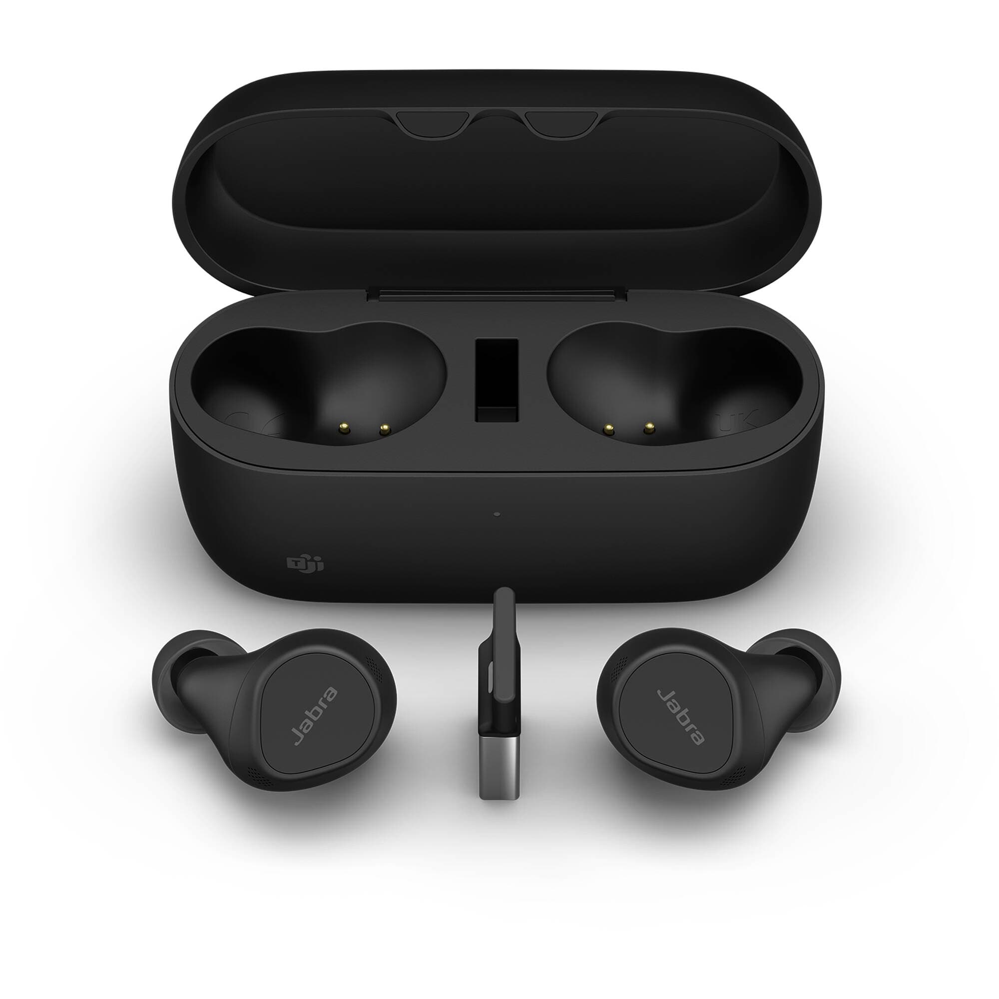 Jabra Evolve2 Buds USB-A UC true wireless earbuds with charging case in black