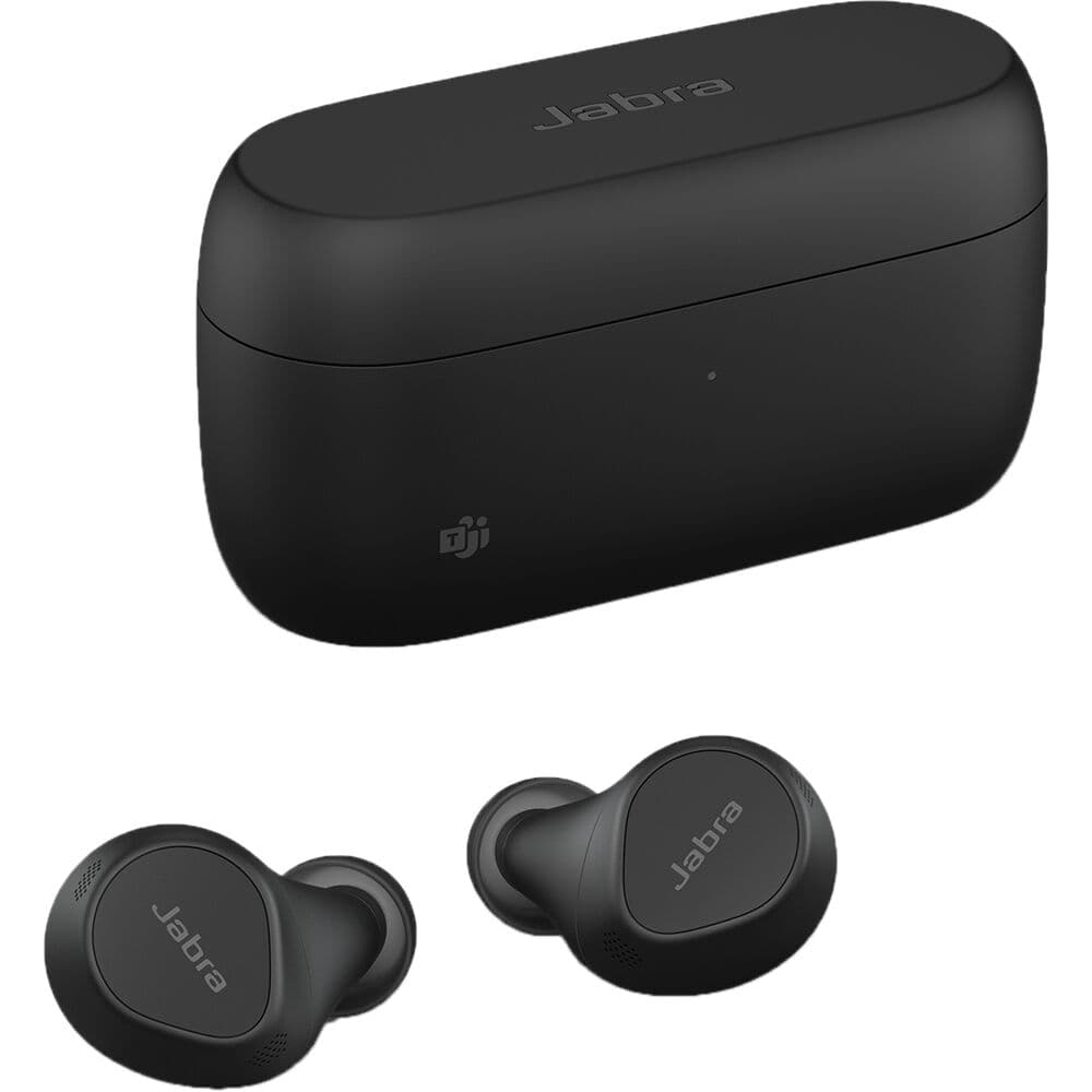Jabra Evolve2 Buds USB-A MS wireless earbuds with USB-A adapter and boom microphone